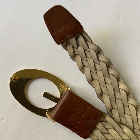 VINTAGE GUESS Women's Braided Woven Belt NWT Size L - Picture 4 of 8